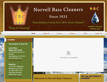 Tablet Screenshot of nbcgreencleaners.com